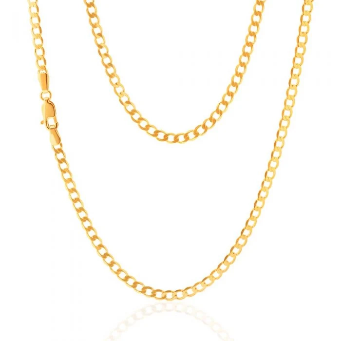 9ct Yellow Gold 45cm Curb Chain – Shiels Jewellers