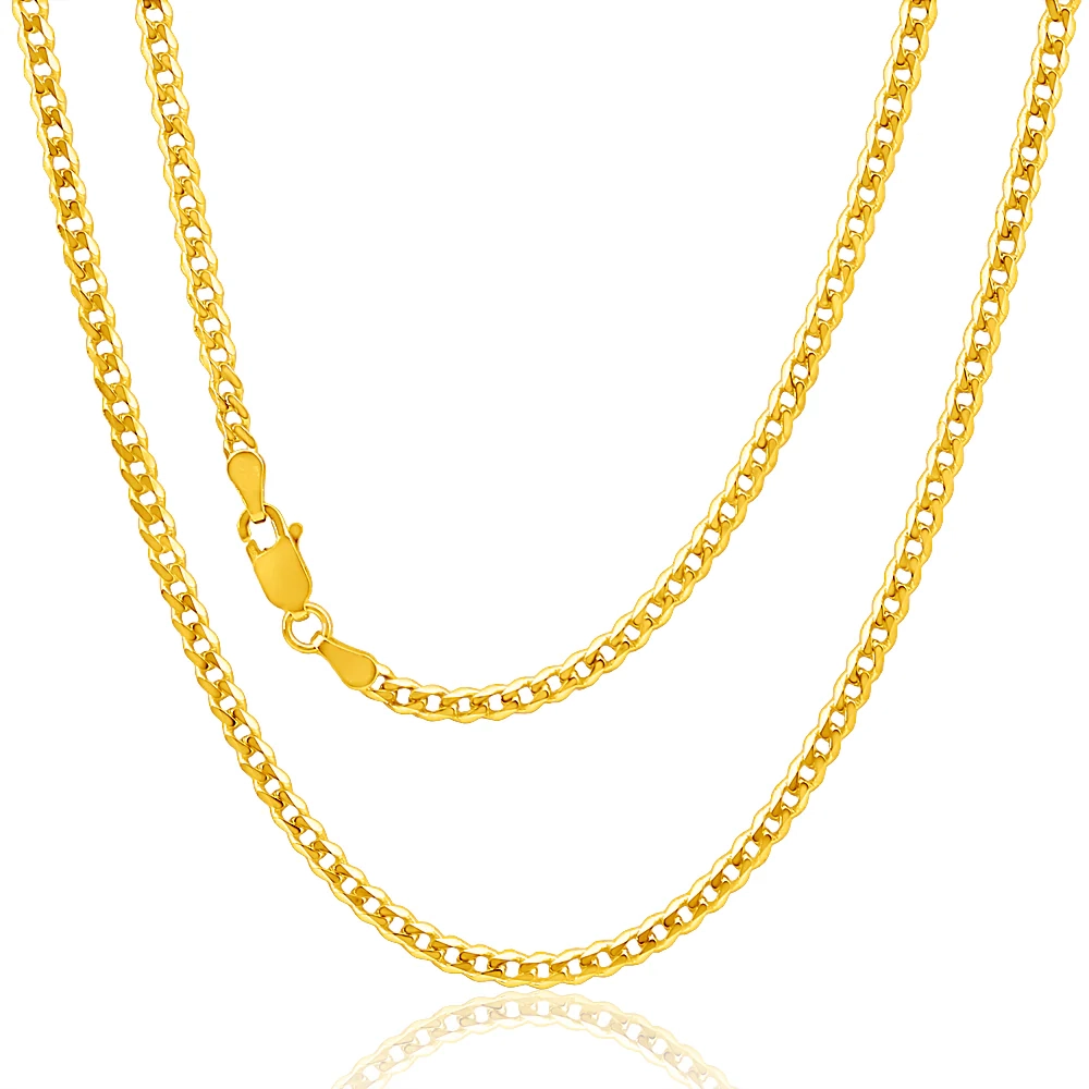 9ct Yellow Gold 50cm Curb Chain 80 Gauge – Shiels Jewellers