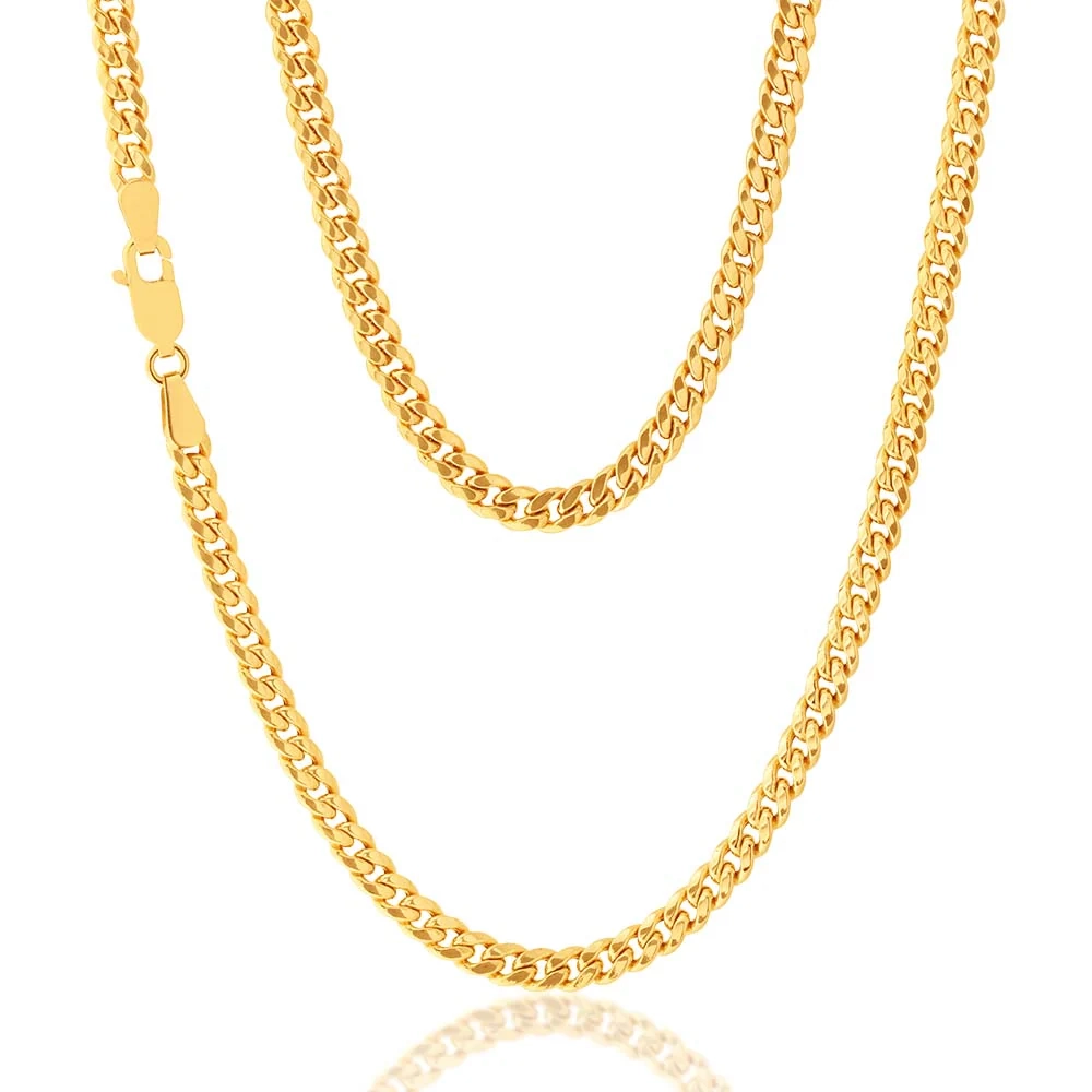 9ct Yellow Gold 50cm Curb Chain – Shiels Jewellers