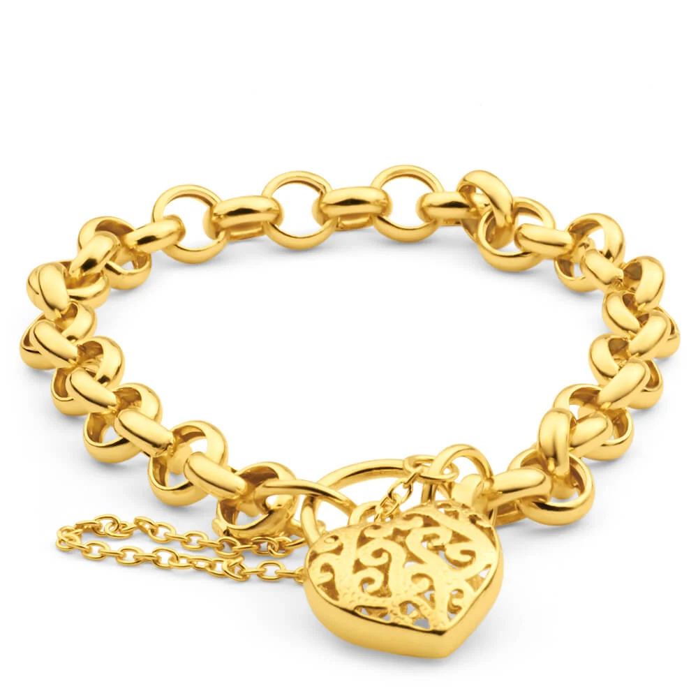 9ct Yellow Gold Belcher Bracelet – Shiels Jewellers