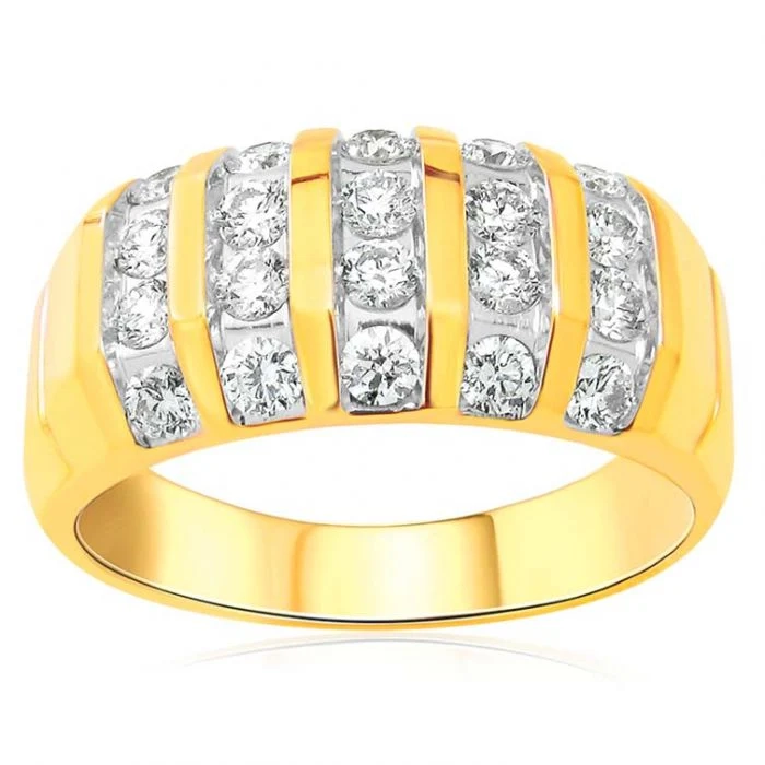 9ct Yellow Gold Diamond Ring Set with 20 Stunning Brilliant Diamonds – Shiels Jewellers