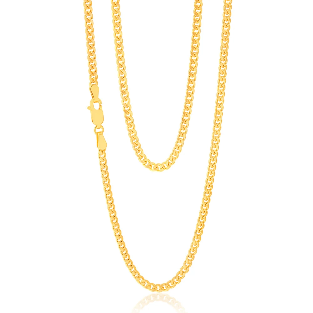 9ct Yellow Gold Filled 50cm Curb Chain – Shiels Jewellers