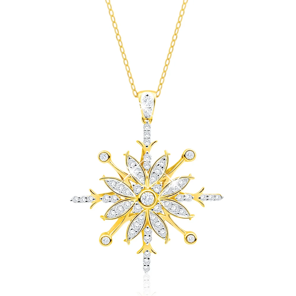 9ct Yellow Gold Magnificent 1 Carat Diamond Pendant on 45cm Chain – Shiels Jewellers