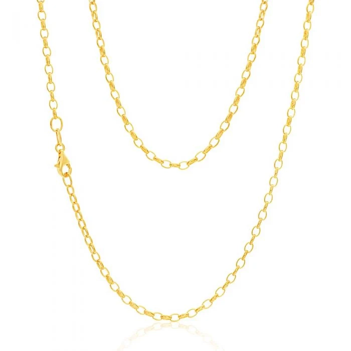 9ct Yellow Solid Gold Enticing Belcher Chain – Shiels Jewellers