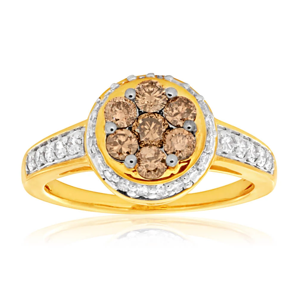 Australian Diamond 9ct Yellow Gold Diamond Ring (TW=1CT) – Shiels Jewellers