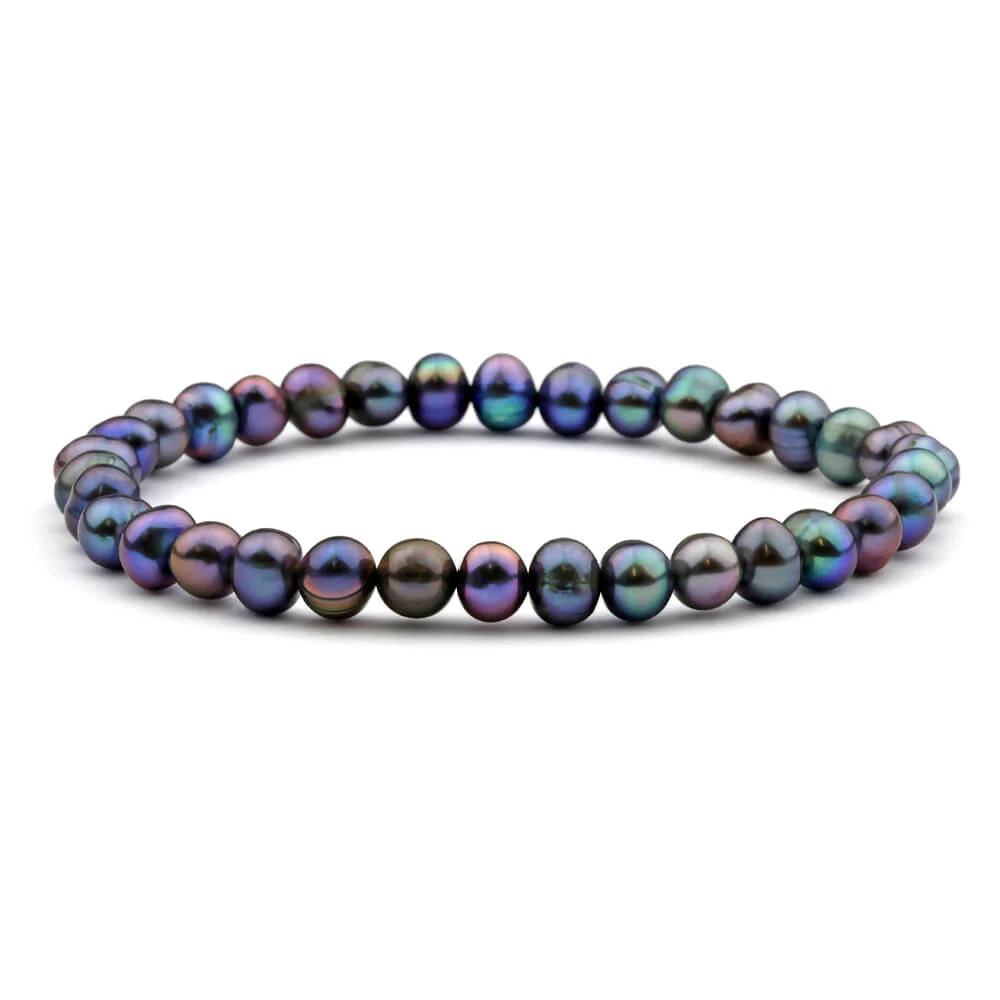 Black Freshwater 18cm Pearl Bracelet – Shiels Jewellers