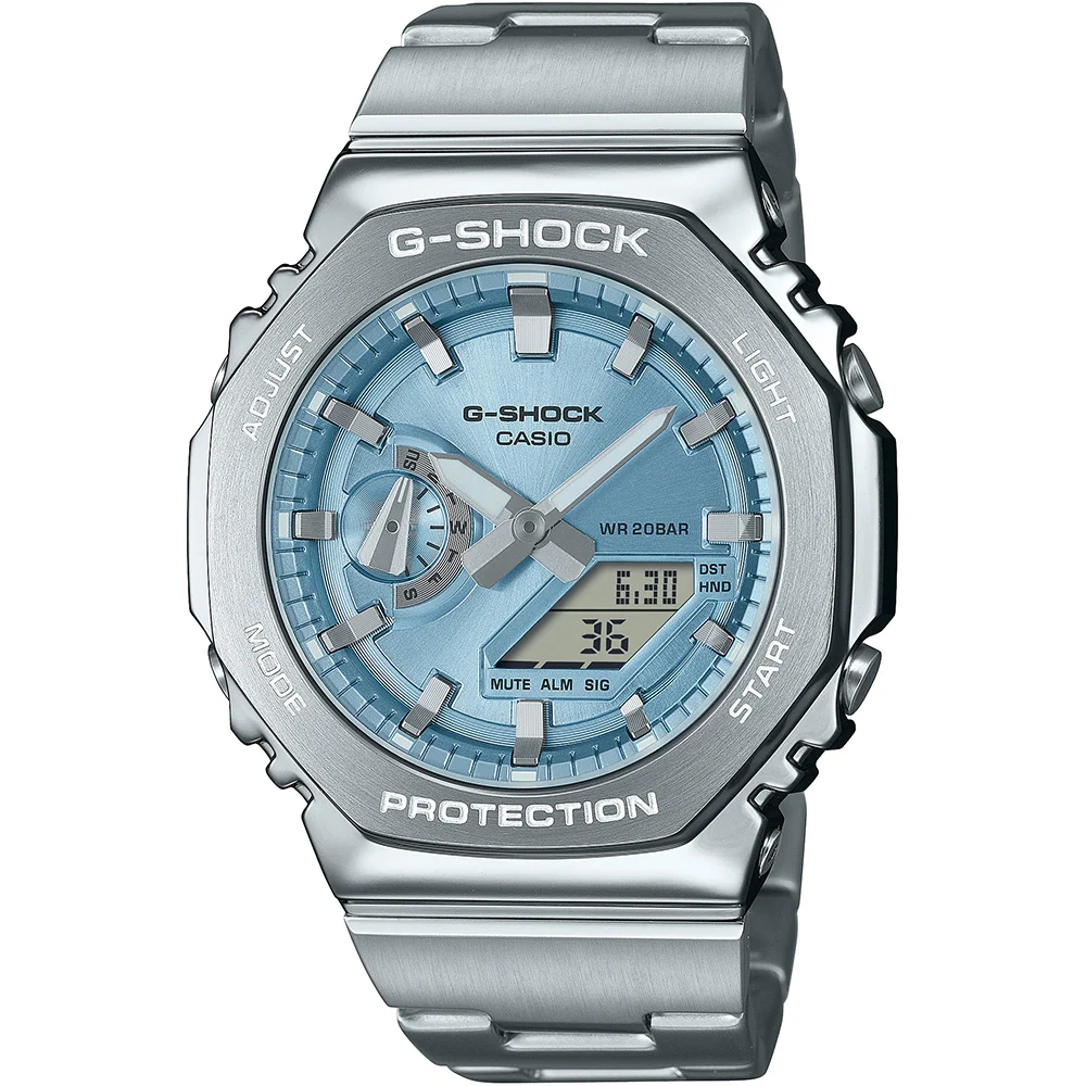 G-Shock GM2110D-2A G-Steel Metal Covered 'CasiOak' – Shiels Jewellers