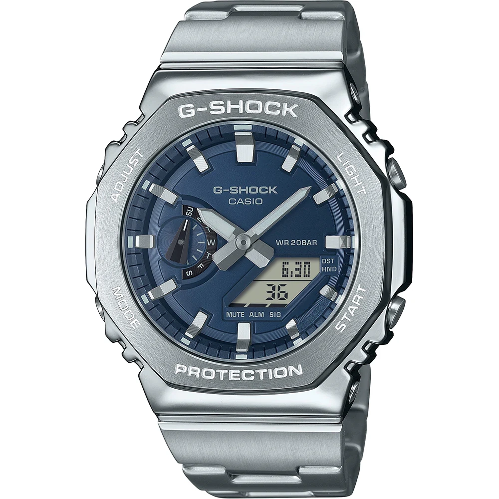 G-Shock GM2110D-2B G-Steel Metal Covered 'CasiOak' – Shiels Jewellers