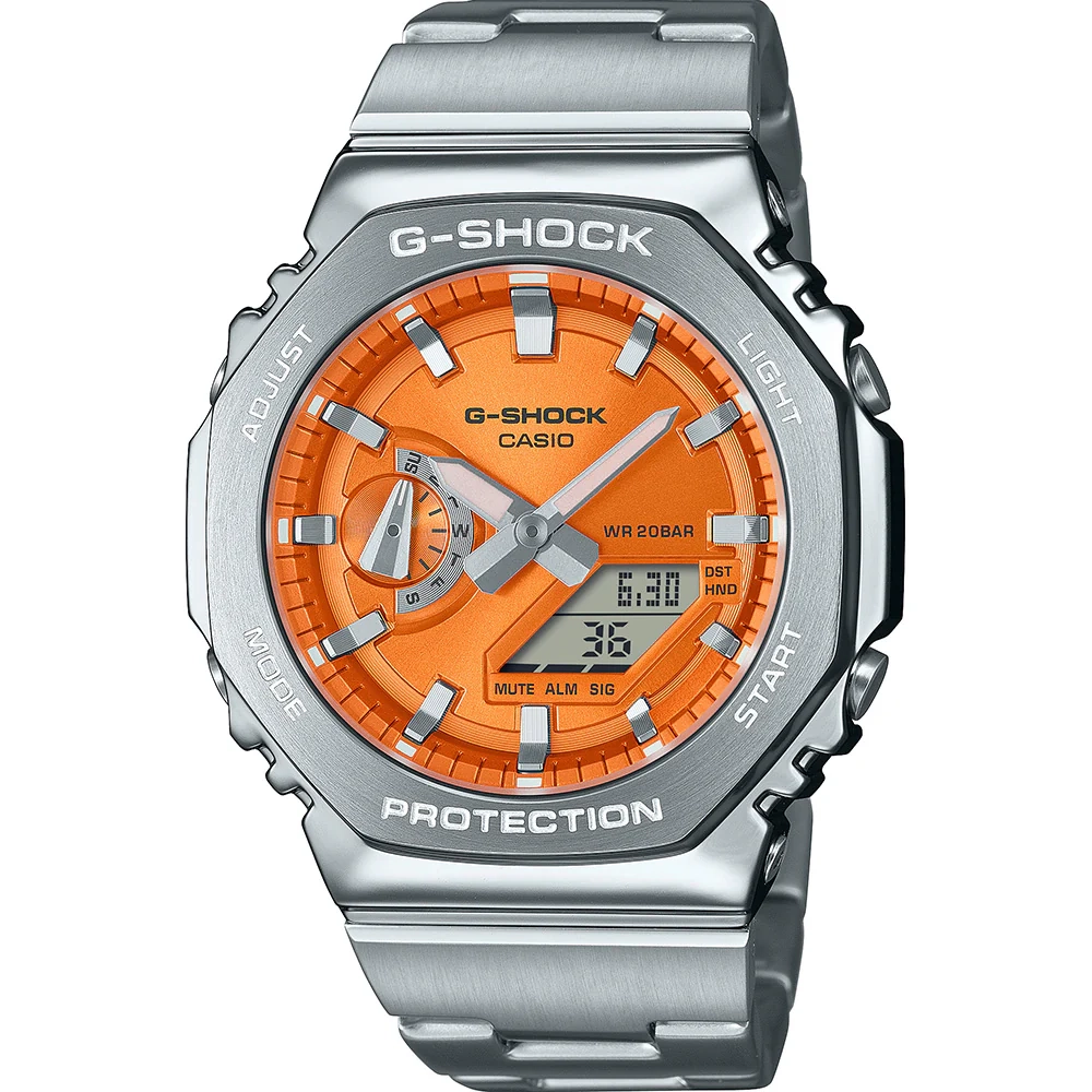 G-Shock GM2110D-4A G-Steel Metal Covered 'CasiOak' – Shiels Jewellers