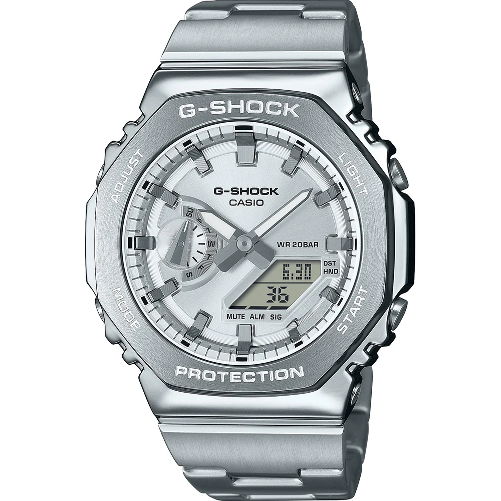 G-Shock GM2110D-7A G-Steel Metal Covered 'CasiOak' – Shiels Jewellers