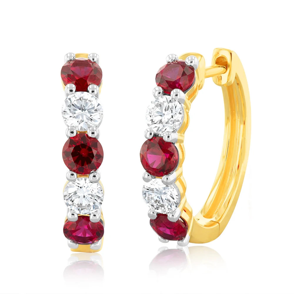 Luminesce Lab Grown 0.40 Carat Diamond with 0.90Ct Created Ruby in 9ct – Shiels Jewellers