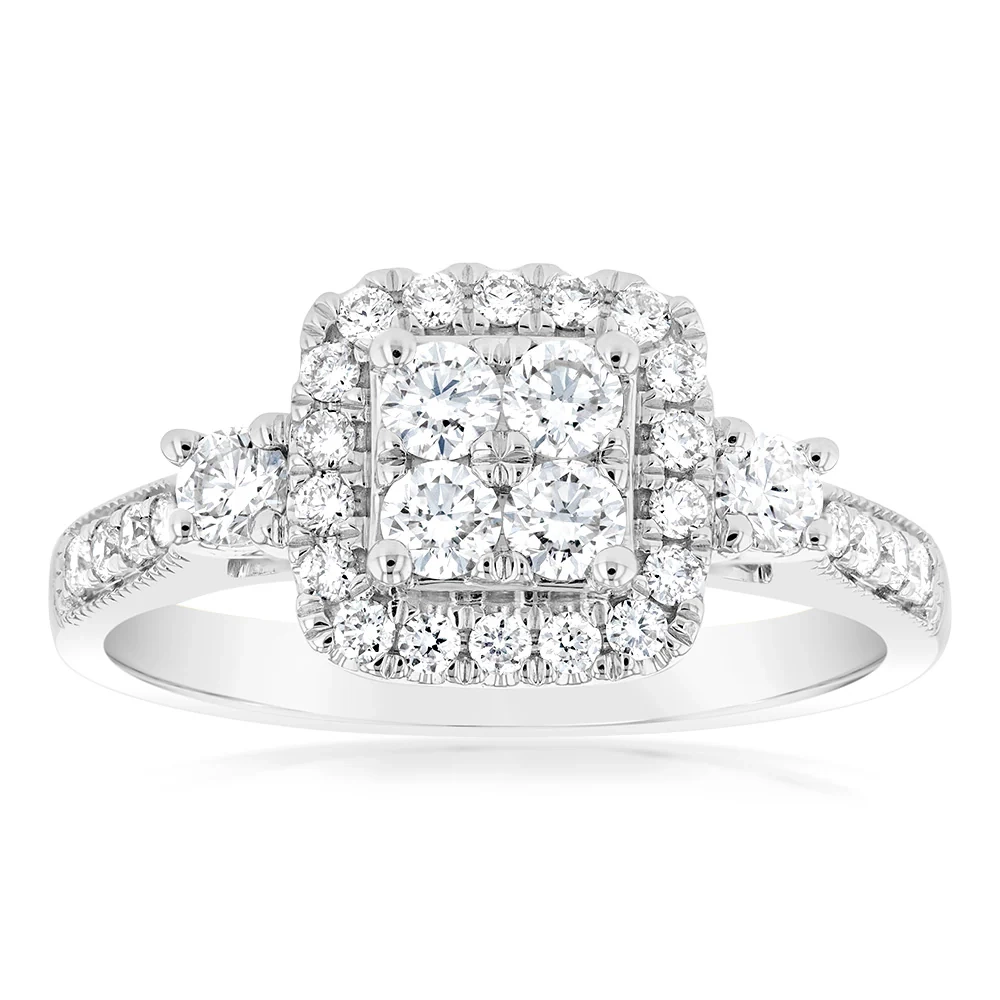 Luminesce Lab Grown 0.65 Carat Diamond Ring in 9ct White Gold – Shiels Jewellers