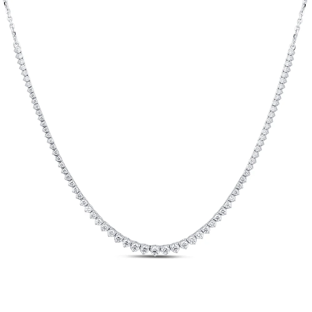 Luminesce Lab Grown 2 Carats Diamond Cable Chain Necklace in 9ct White – Shiels Jewellers