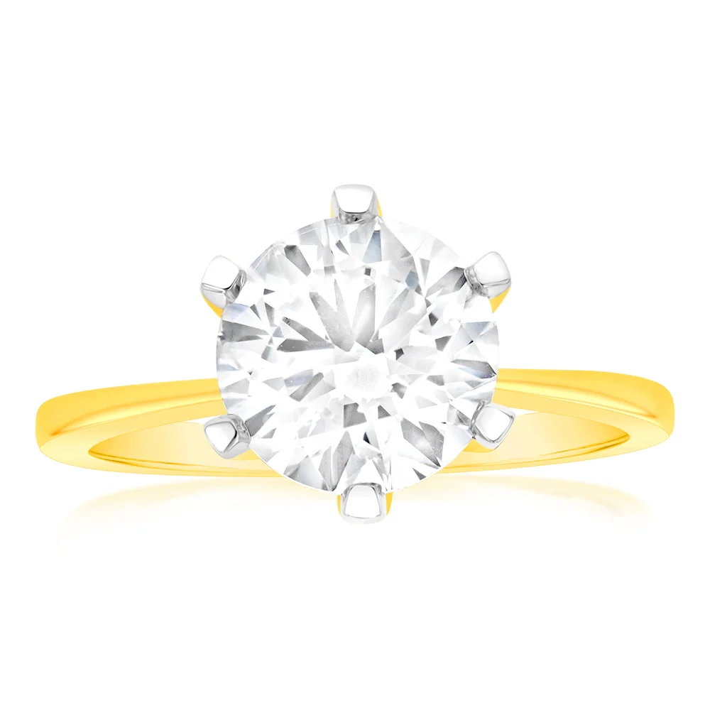 Luminesce Lab Grown 3 Carat Certified Engagement Ring in 18ct Yellow G – Shiels Jewellers