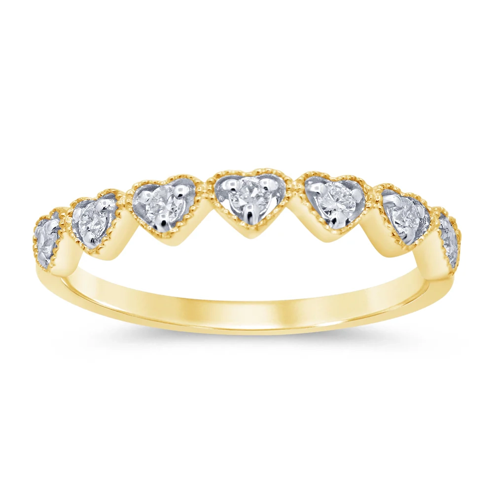 Luminesce Lab Grown 9ct Yellow Gold Heart Diamond Ring – Shiels Jewellers