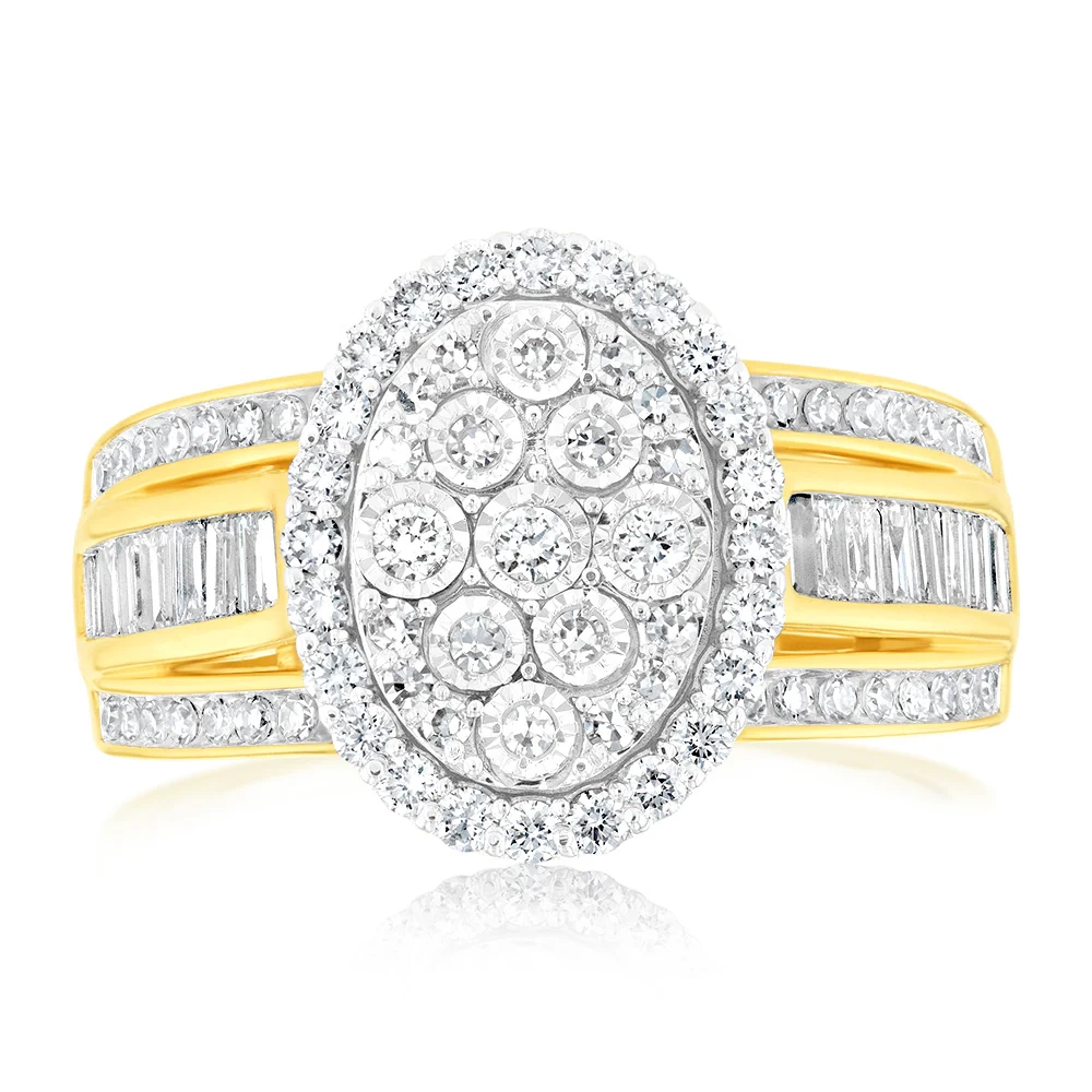 Luminesce Lab Grown 9ct Yellow Gold Ring in1 Carat Diamond – Shiels Jewellers