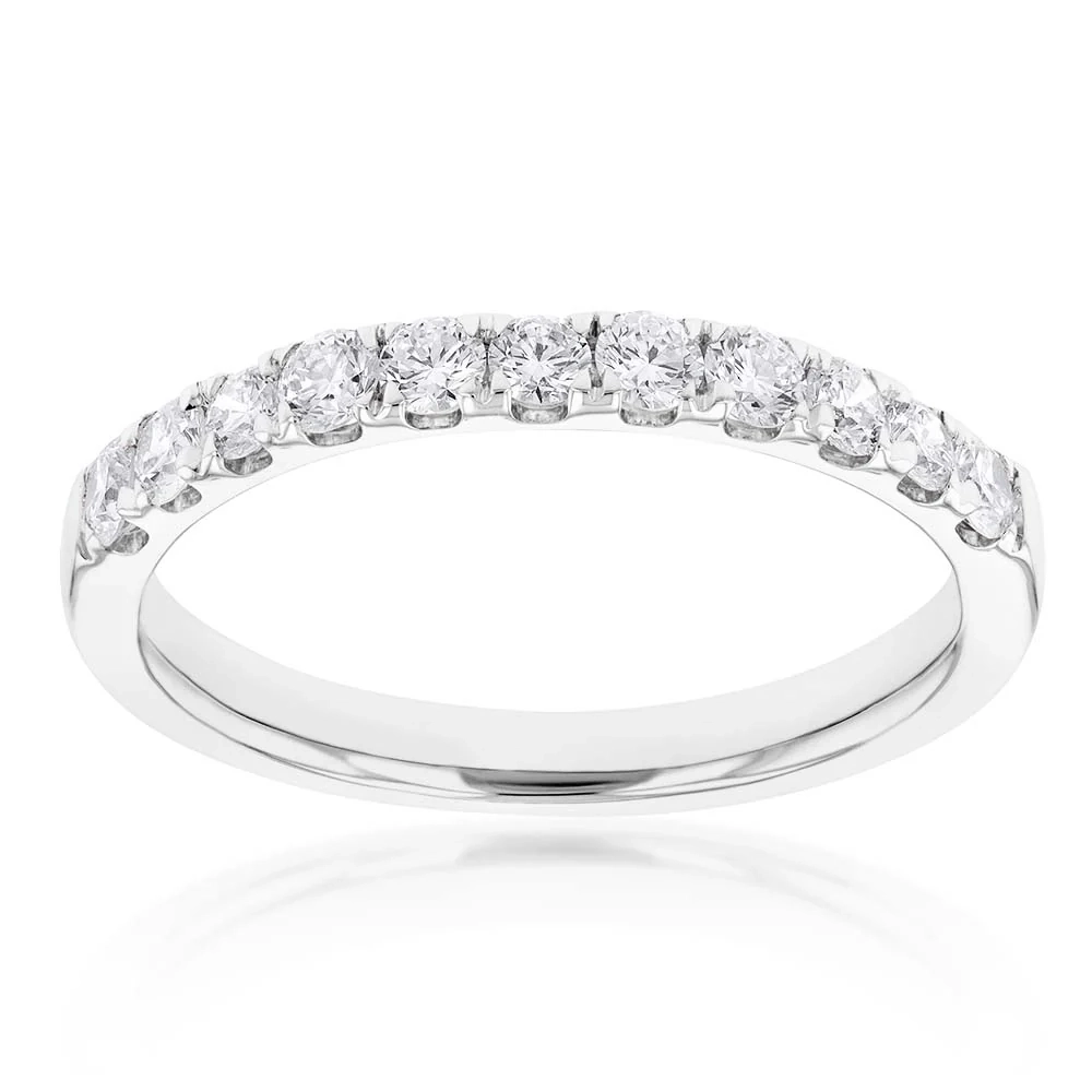 Luminesce Lab Grown Diamond 1/2 Carat Eternity Ring in 9ct White Gold – Shiels Jewellers