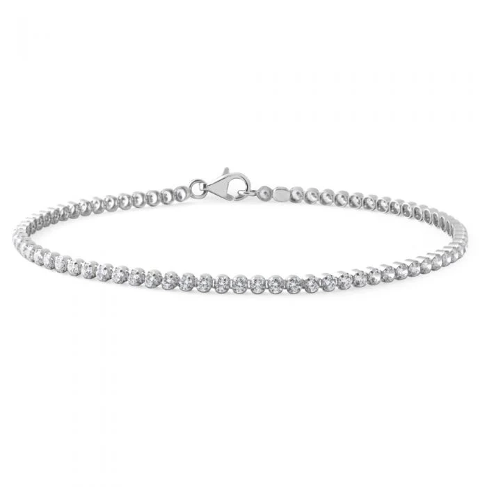 Sterling Silver 19cm Zirconia Tennis Bracelet – Shiels Jewellers