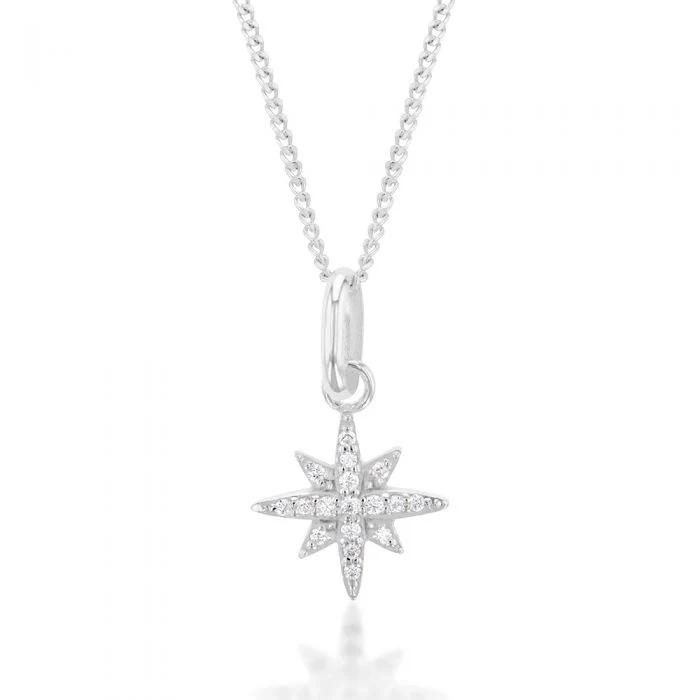 Sterling Silver Cubic Zirconia Star Pendant – Shiels Jewellers