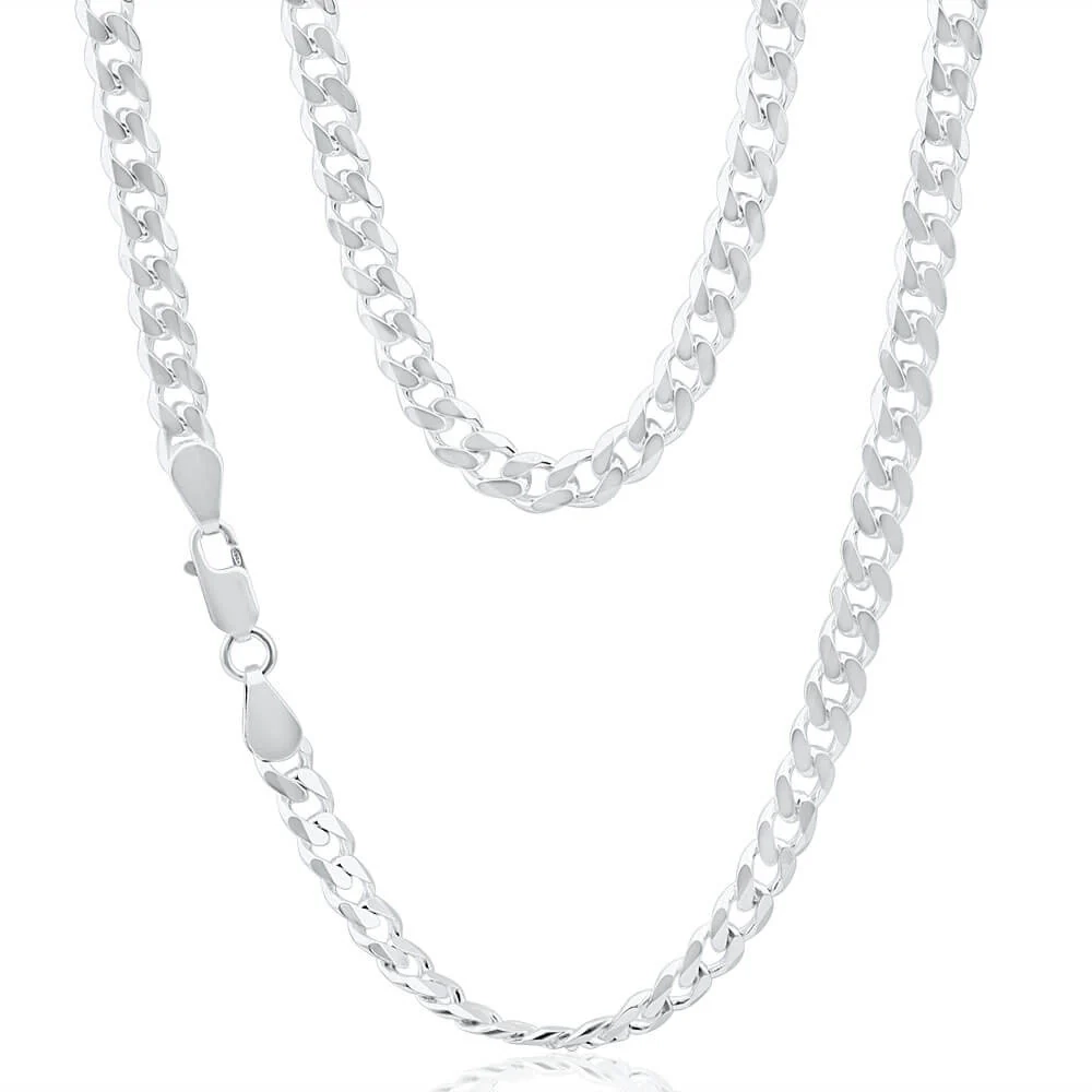 Sterling Silver Curb 150 Gauge 55cm Chain – Shiels Jewellers