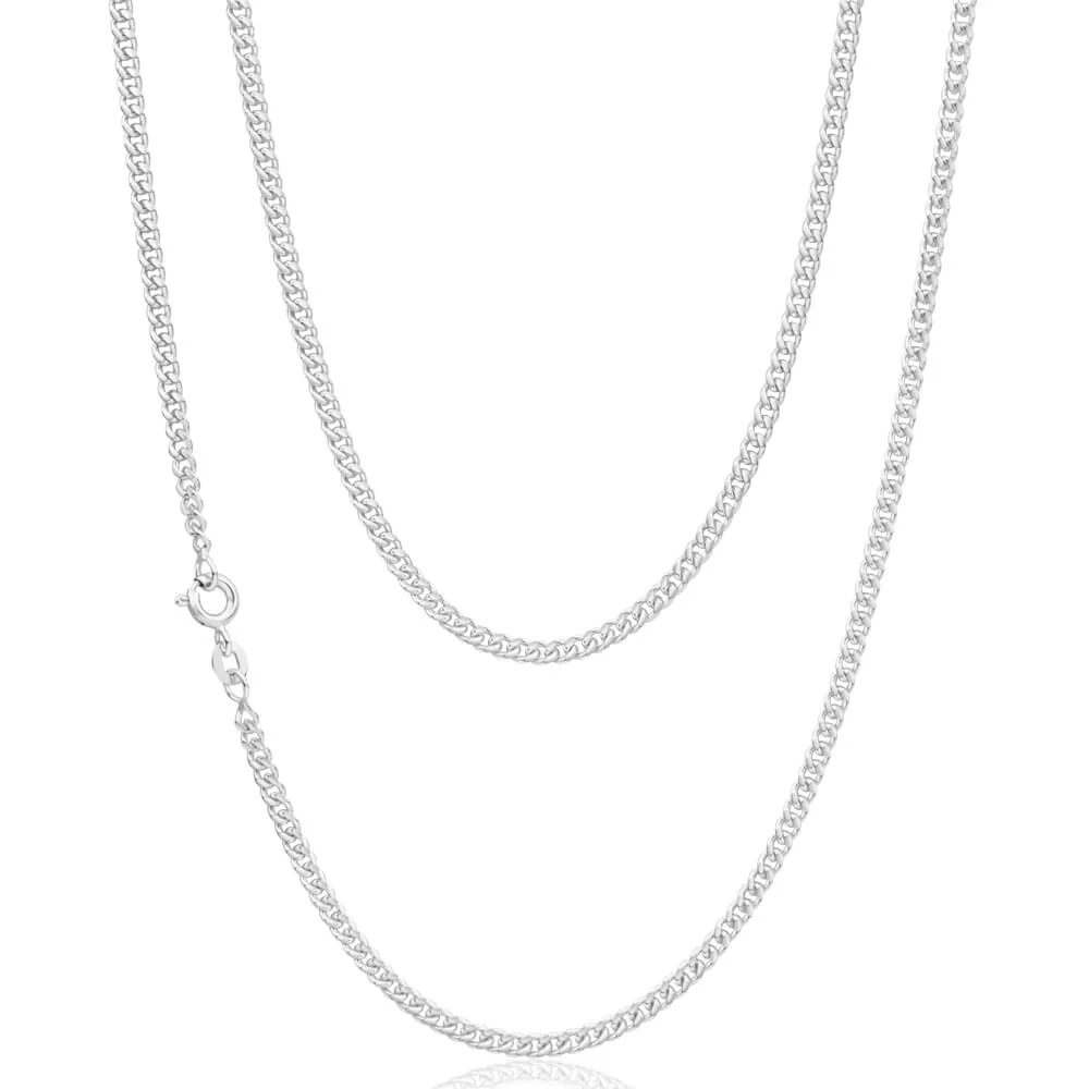 Sterling Silver Curb 80 Gauge 70cm Chain – Shiels Jewellers