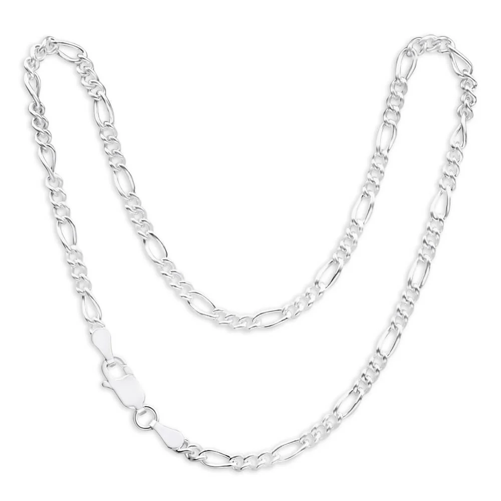 Sterling Silver Figaro Dicut Anklet 27cm – Shiels Jewellers