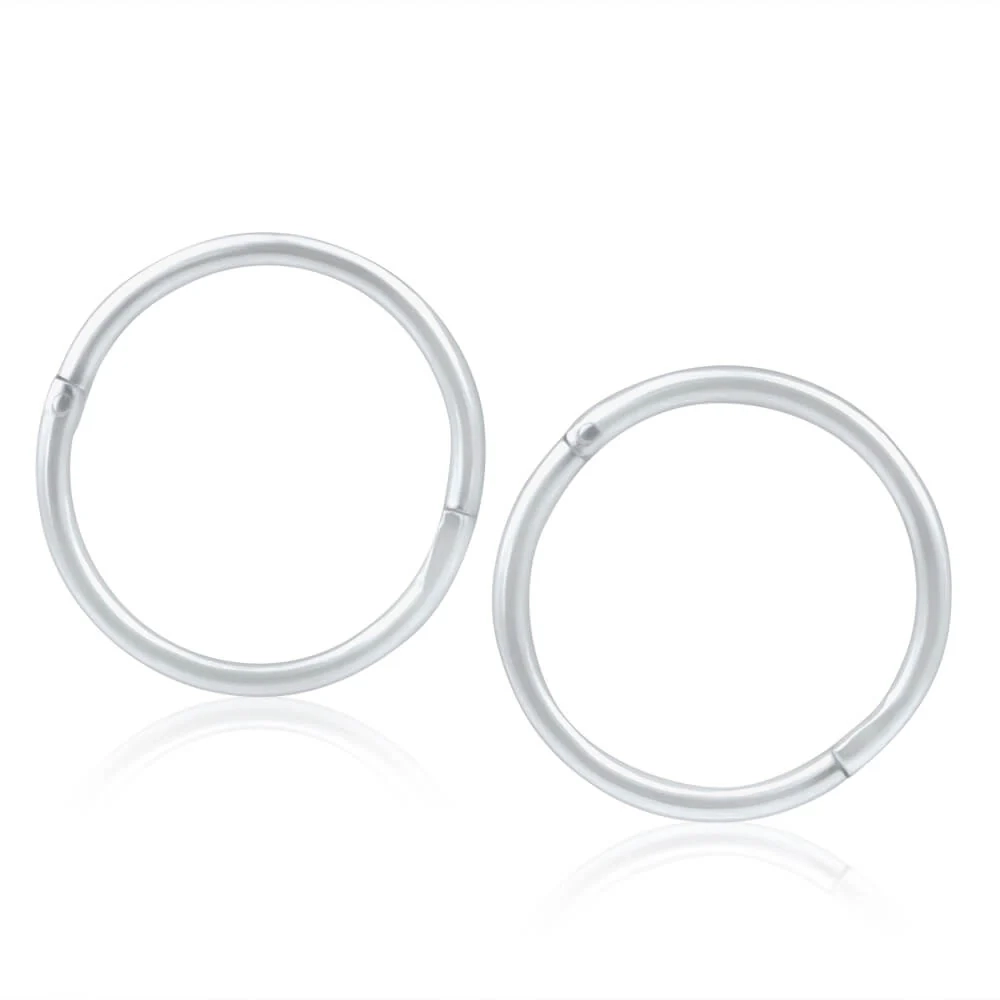 Sterling Silver Plain 10mm Sleeper Earrings – Shiels Jewellers