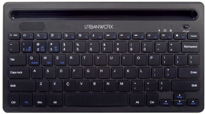 Urbanworx 2.4Ghz Dual Mode Wireless Keyboard