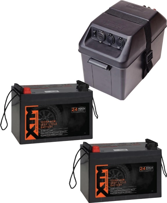 XTM Battery Box & XTM Deep Cycle AGM Batteries