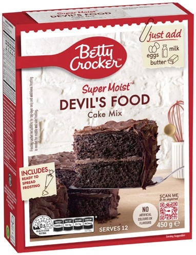 Betty Crocker Cake Mix 370-450g Selected Varieties