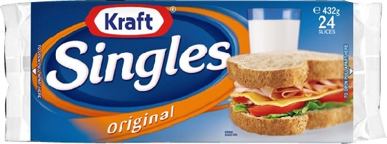 Kraft Cheese Singles Original or Light 432g