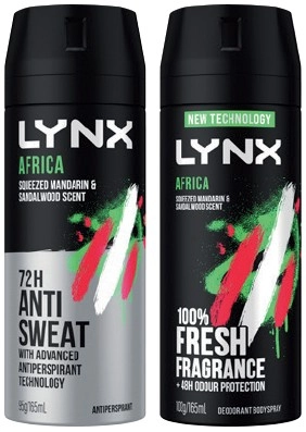 Lynx Antiperspirant or Deodorant Body Spray 165mL Selected Varieties