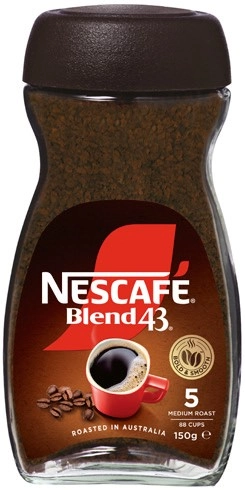 Nescafé Blend 43 Instant Coffee 140‑150g Selected Varieties