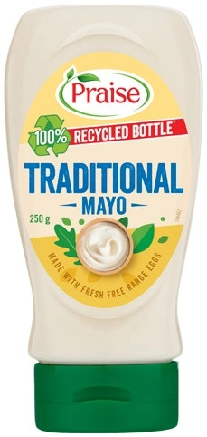 Praise Mayonnaise Traditional Squeeze 250g or 99% Fat Free 280g