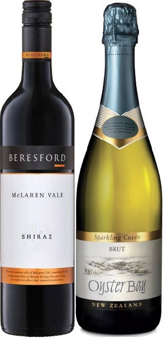 Beresford McLaren Vale or Oyster Bay Cuvee 750mL Varieties