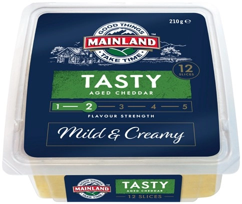 Mainland Cheese Slices 10‑12 Pack Selected Varieties