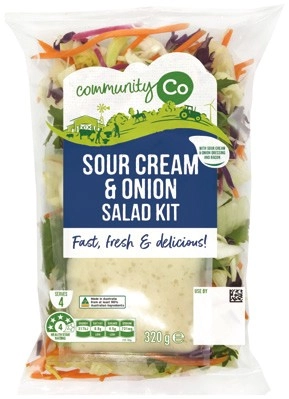 Community Co Sour Cream & Onion Salad Kit 320g