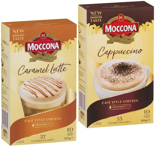 Moccona Coffee Sachets 8‑10 Pack Selected Varieties