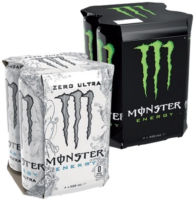 Monster Energy Drink 4x500mL Selected Varieties