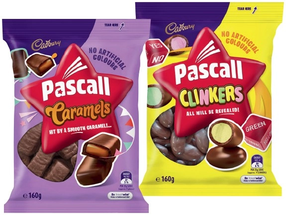 Pascall 120‑185g or Cadbury Bitesize 120‑150g Share Bag Selected Varieties