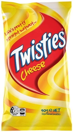 Twisties 65‑90g, Cheetos 80‑90g, Tasty Toobs 70g or Burger Rings 90g Selected Varieties