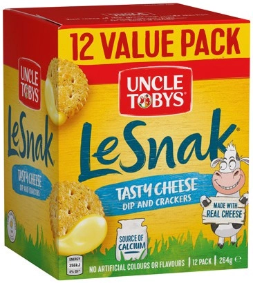 Uncle Tobys Le Snak 12 Pack Selected Varieties