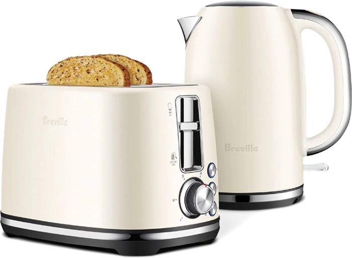 Breville the Brunch Set Toaster and Kettle in Cream