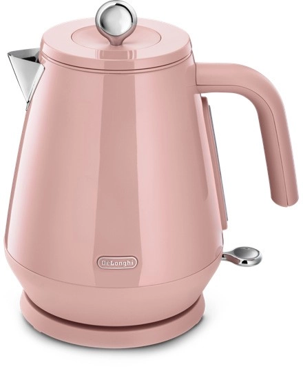 Delonghi Eclettica 1.7L Kettle in Playful Pink