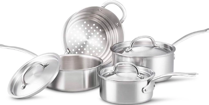 Essteele 4pc Per Amore Clad Stainless Steel Cookware Set