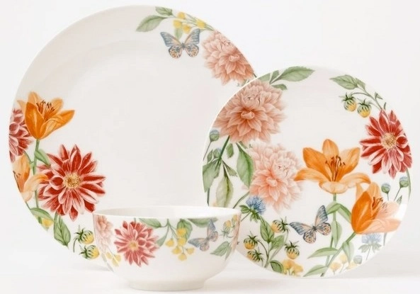 Heritage 12pc Botanical Dinner Set