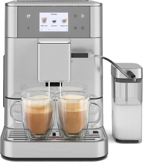 KitchenAid Fully Automatic Espresso Machine in Brushed Stainless Steel#