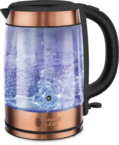 Russell Hobbs Brooklyn Glass Kettle in Copper