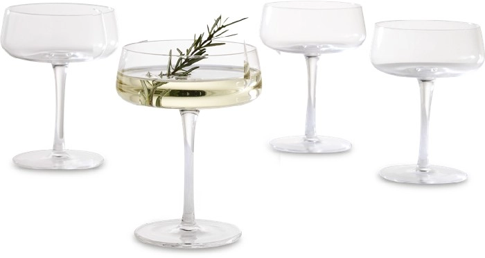 Vue Jordan Martini Glass Set of 4 in Clear