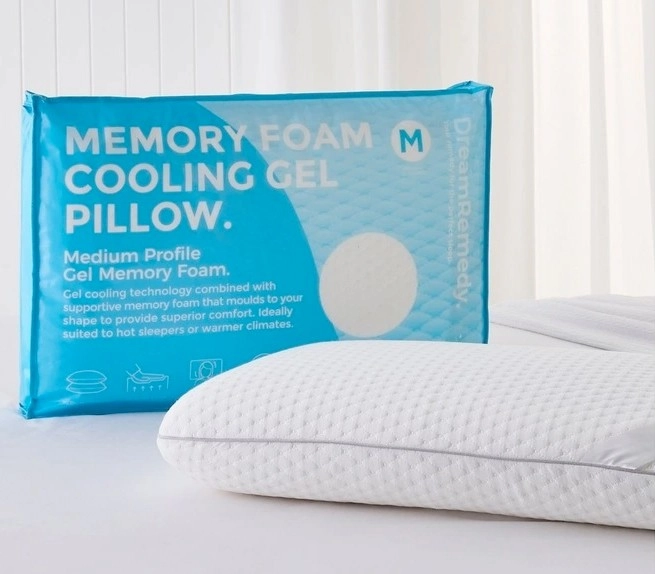 DreamRemedy Memory Foam Cooling Gel Pillow